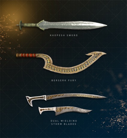 Які види зброї будуть в assassin - s creed origins