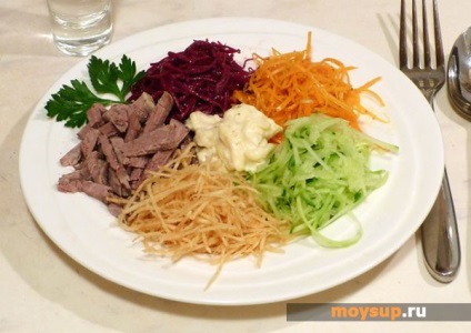 Салат з яловичиною «татарський» - як приготувати, покроковий рецепт