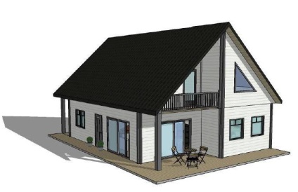Двоповерховий каркасний будинок 6х6 варіант побудови при невеликих витратах