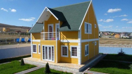 Двоповерховий каркасний будинок 6х6 варіант побудови при невеликих витратах
