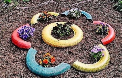 Як зробити садові клумби своїми руками з підручних матеріалів
