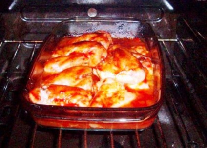 Курка в гірчично-медовому соусі в духовці, рецепт з фото