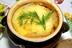 Картопляна бабка в горщику - рецепти кулінарії