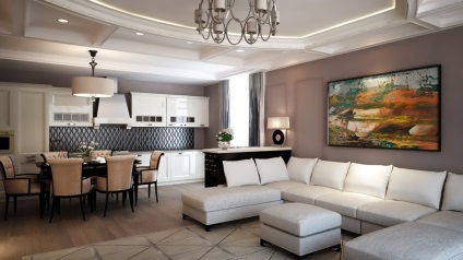 Сучасний стиль в інтер'єрі квартири або заміського будинку, красиві і стильні варіанти дизайну