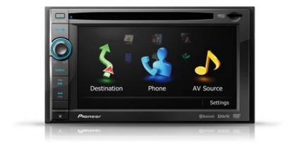 Установка 2din мультимедійної системи pioneer avic-f930bt в lancer x