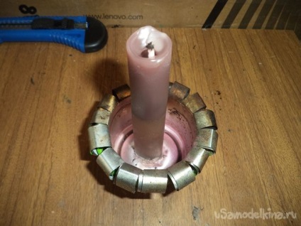 Воскова свічка своїми руками з підручних матеріалів