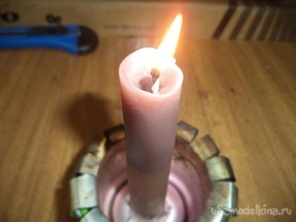 Воскова свічка своїми руками з підручних матеріалів