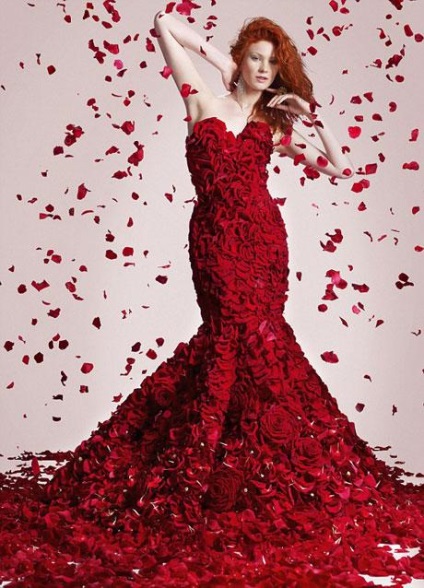 Романтичне плаття з троянд - ярмарок майстрів - ручна робота, handmade