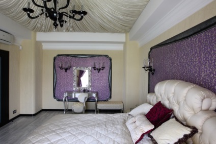 Дизайн інтер'єру спальні в стилі гламур з фото і варіантами оформлення