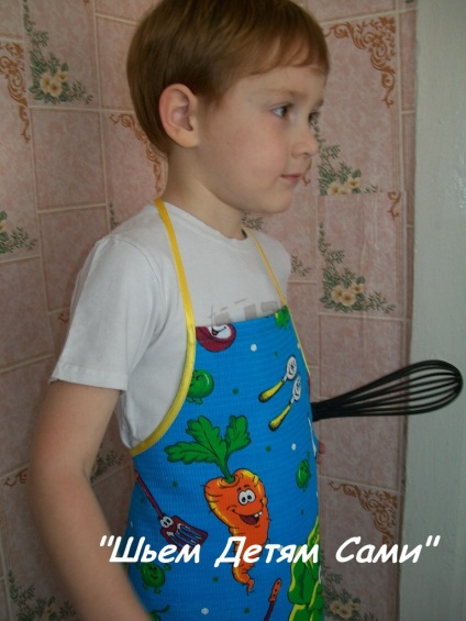Як зшити дитячий фартух для кухні, шиємо дітям самі