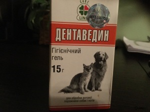 Дентаведін (гель) для кішок і собак, відгуки про застосування препаратів для тварин від ветеринарів і