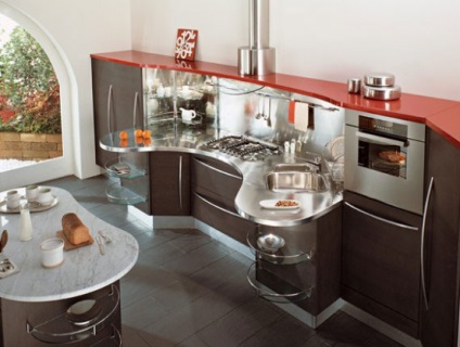 Кухні з кривими стільницями від snaidero, фото - інтернет-журнал inhomes