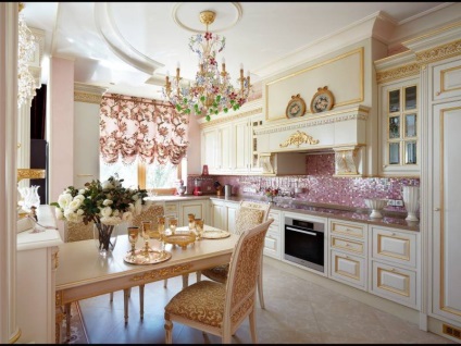 Кухня в стилі рококо фото прикладів і правильне оформлення
