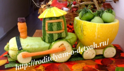 Вироби з овочів і фруктів на виставку для школи з фото і відео