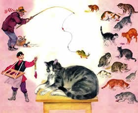 Притча про молочку, вівсяної кашки і сірому котішке Мурку - читати казку онлайн