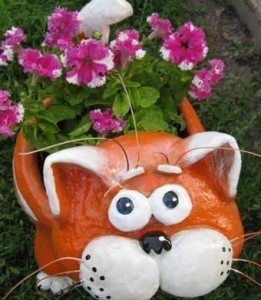 Клумба для квітів своїми руками в формі кота покрокова інструкція!