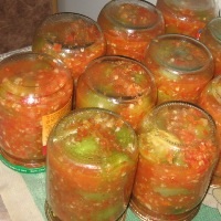 Салат із зелених помідорів з рисом на зиму - як приготуємо