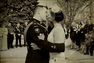 Тематичне весілля в військовому стилі