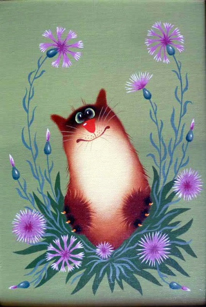 Публікація в кульбабах коти) художник Олександр Зотов, спільнота «стан душі»