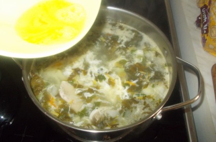 Рецепт зелений борщ з рисом і щавлем покроковий з фотографіями