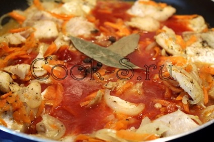 Хек в томаті - покроковий рецепт з фото, страви з риби і морепродуктів