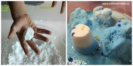 Штучний сніг своїми руками експеримент і вироби з них