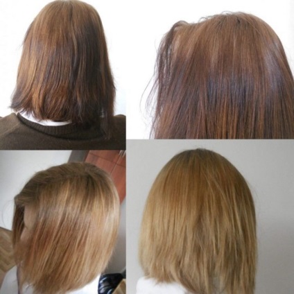 Тонування темного волосся фото до і після тонування коротких стрижок на тон світліше або пасом з