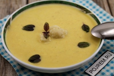 Крем-суп з цвітної капусти - покроковий рецепт з фото як приготувати
