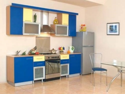 Жовта і синя кухня, фото, синьо жовта, дизайн інтер'єру, приклади з фото, колірні поєднання, все