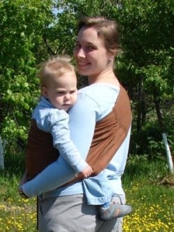 Слінг - пристосування для носіння дитини як зшити одношаровий слінг з кільцями з відрізною