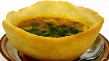 Суп сочевичний в хлібних мисках - покроковий рецепт з фото на