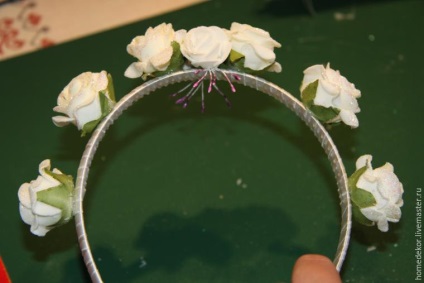 Декоруємо ободок для волосся «ніжна троянда» - ярмарок майстрів - ручна робота, handmade
