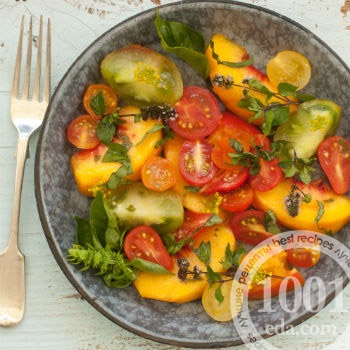 Рецепт з персиками і помідорами - пісні страви від 1001 їжа