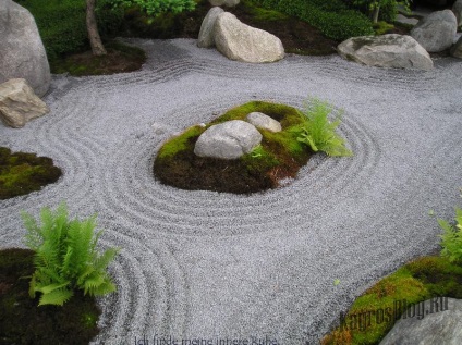 Сад каменів - одне з найбільш цікавих рішень в ландшафтному дизайні