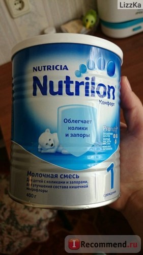 Дитяча молочна суміш nutricia нутрилон комфорт 1 - «неоднозначна думка, але ми його їмо»,