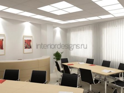 Інтер'єр сучасного офісу - 3 варіанти оздоблення стелі