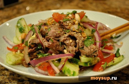 Салат з яловичиною тайський - як приготувати, рецепт з фото
