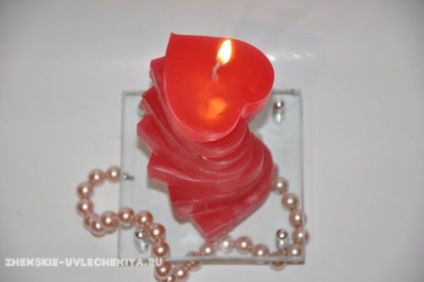 Свічка у формі серця майстер-клас зі створення оригінальної збірної свічки своїми руками