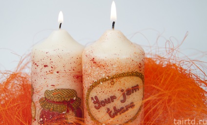 Як горять свічки з декупажем безпечно їх запалювати