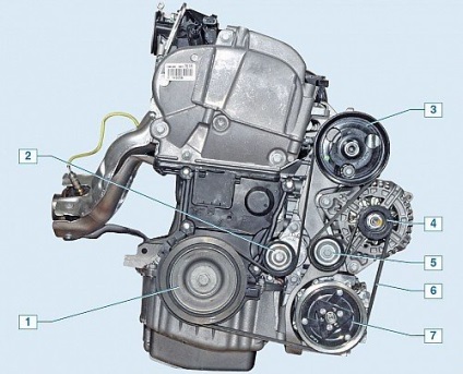 Lada largus заміна ременя приводу допоміжних агрегатів 16-клапанного двигуна