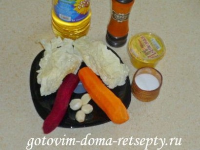 Салат з капусти, буряка і моркви - рецепт з фото
