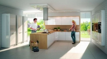 Дизайн прохідний кухні в приватному будинку фото інтер'єру, маленька планування, ремонт і обробка,