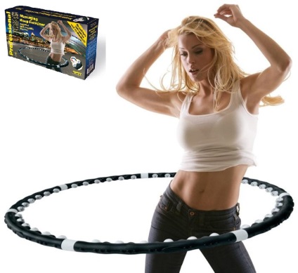 Масажний обруч для схуднення хула-хуп professional acu hoop pro (аку хуп про)