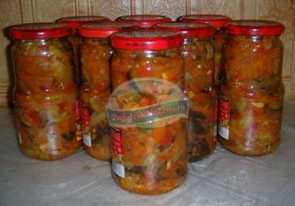 Салат на зиму з баклажанів та помідорів топ-10 рецептів з фото
