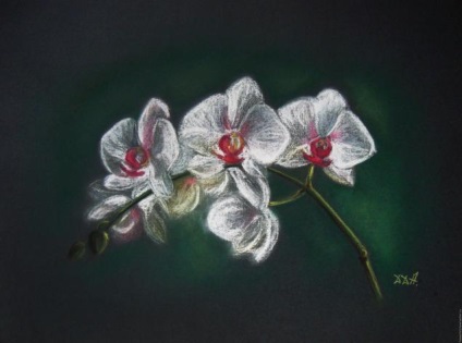 Малюємо орхідеї пастеллю - ярмарок майстрів - ручна робота, handmade