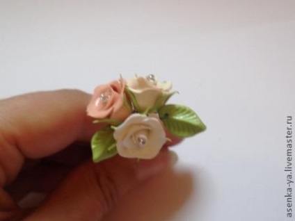Шпильки з трояндочками - ярмарок майстрів - ручна робота, handmade