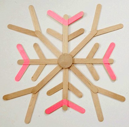 Як зробити паличку сніжинки