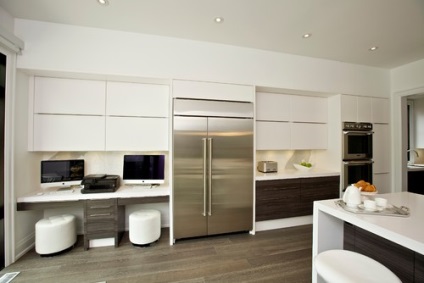 Робочий кабінет на кухні - поради по переробці планування кухні під домашній кабінет з фото на