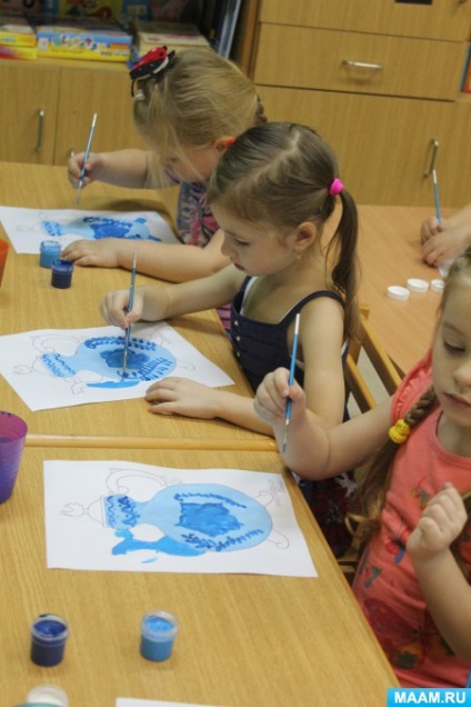 Конспект нод з малювання в старшій групі дитячого садка «знайомство з мистецтвом гжельской розпису