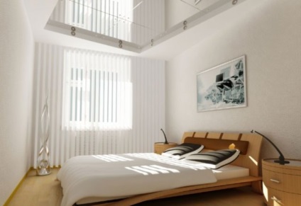 Стеля в спальні - фото дизайну інтер'єрів